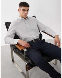 ASOS - Camicia Elegante Regular Fit A Righe - Lyst