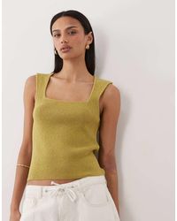 ASOS - Soft Square Textured Cami - Lyst