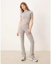 ASOS - Seamless Sculpting Fold Waist Flare Trouser Co-Ord - Lyst