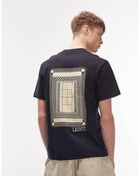 Lacoste - Tennis Court Back Graphic T-Shirt - Lyst
