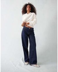 TOPSHOP - Low Rise Cinch Jeans - Lyst