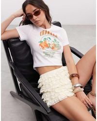 ASOS - Layered Lace Ruffles Micro Shorts - Lyst