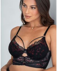 Pour Moi - After Dark Lightly Padded Longline Bra - Lyst