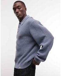 Carhartt - Miles Long Sleeve Knitted Polo Shirt - Lyst