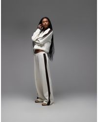 ASOS - Co-ord Interlock jogger With Choc Contrast Tipping - Lyst