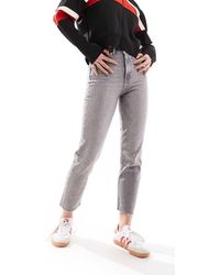 ONLY - Emily High Waisted Straight Leg Jeans With Raw Hem - Lyst