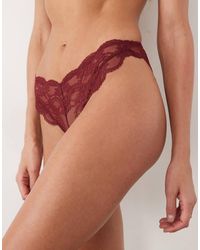 ASOS - Lola Braguita Brasileña De Encaje En-Rojo - Lyst