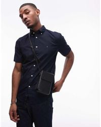 Tommy Hilfiger - Flex Poplin Overhemd Met Korte Mouwen - Lyst
