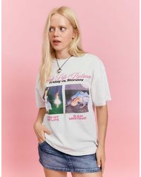 Bershka - Oversize Short Sleeve Barbie Print T-Shirt - Lyst