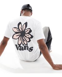 Vans - T-shirt bianca con stampa grafica sul retro - Lyst