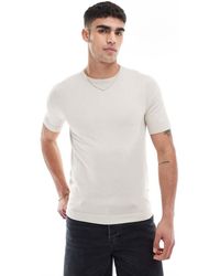 Only & Sons - Gebreid T-Shirt Met Korte Mouwen - Lyst