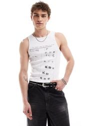 Collusion - Muscle Vest With Vintage Print - Lyst