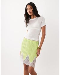 ASOS - Mix & Match Plissé Minirok - Lyst