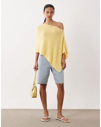 ASOS - Knit One Shoulder Cape - Lyst