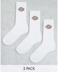 Dickies - Multipack De 3 Pares De Calcetines Blancos Valley Grove Mid De - Lyst