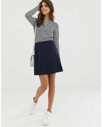 ASOS Mini-jupe trapèze ajustée - Bleu