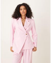 ASOS - – eleganter blazer mit tailliertem design und asymmetrischem saum - Lyst