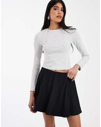ASOS - Polyamide Slinky Skater Skort - Lyst