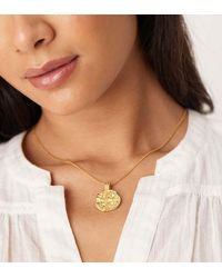 Accessorize - Z Coin Pendant Necklace - Lyst