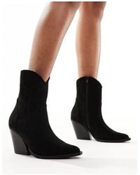 Truffle Collection - Heeled Western Ankle Boots - Lyst