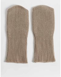 ASOS - Palm Warmer Fingerless Gloves - Lyst