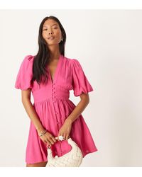 Nobody's Child Petite - Starlight Puff Sleeve Mini Dress - Lyst