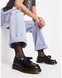 Dr. Martens Adrian Croc Tassle Loafers in Black Lyst