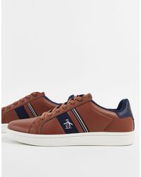 penguin steadman trainers brown