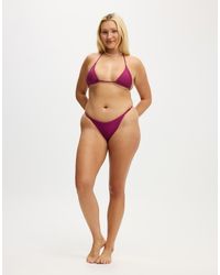 Cotton On - Micro String Triangle Bikini Top - Lyst
