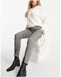 Pantalones rojos a cuadros escoceses Stradivarius de Denim de color Rojo |  Lyst