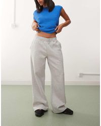 Weekday - Heavyweight Jersey Wide Leg Joggers - Lyst