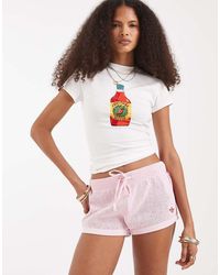 ASOS - Baby Tee With Beaded Hot Sauce Graphic - Lyst