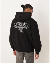 ASOS - Oversized Hoodie With Text Print - Lyst