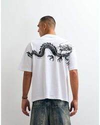 ASOS - Oversized T-shirt With Dragon Graphic - Lyst