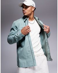 ASOS - – hemdjacke aus twill - Lyst