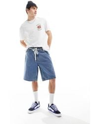 Vans - Check-5 baggy Denim Shorts - Lyst