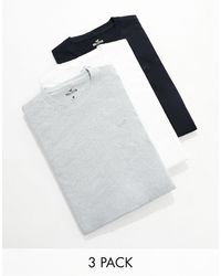 Hollister - – 3er-pack t-shirts - Lyst