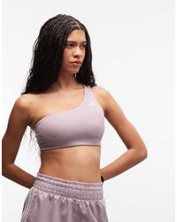 adidas Originals - Adidas Training Optime One Shoulder Light Support Bra - Lyst