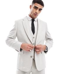 ASOS - Slim Suit Jacket With Wool - Lyst