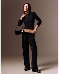 Bershka - Contrast Side-stripe joggers - Lyst