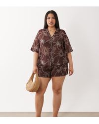 ASOS - Asos Design Curve Logan Beach Resort Shirt - Lyst