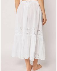 Calzedonia - Broderie Anglaise Long Beach Skirt - Lyst