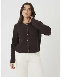 Brave Soul - Long Sleeve Fisherman Knit Cardigan - Lyst