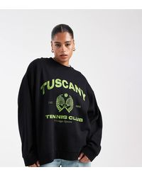 ASOS - Asos Design Curve Oversized Sweatshirt With Tuscany Graphic - Lyst