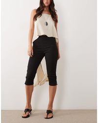 ASOS - Tall Capri Trousers With Side Split - Lyst