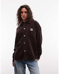 Carhartt - Bekka Long Sleeve Corduroy Shirt - Lyst