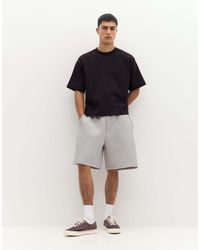 Pull&Bear - Bermuda Joggingshort Van Sweatstof - Lyst