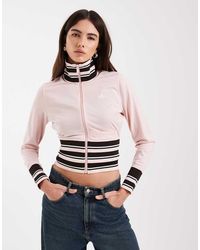 adidas Originals - Vintage Inspired Track Top With Stripe Rib - Lyst