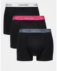 Calvin Klein - – icon cotton stretch – 3er-pack locker geschnittene unterhosen aus stretch-baumwolle - Lyst