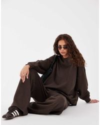 Pieces - Oversized Sweatshirt Co-ord - Lyst